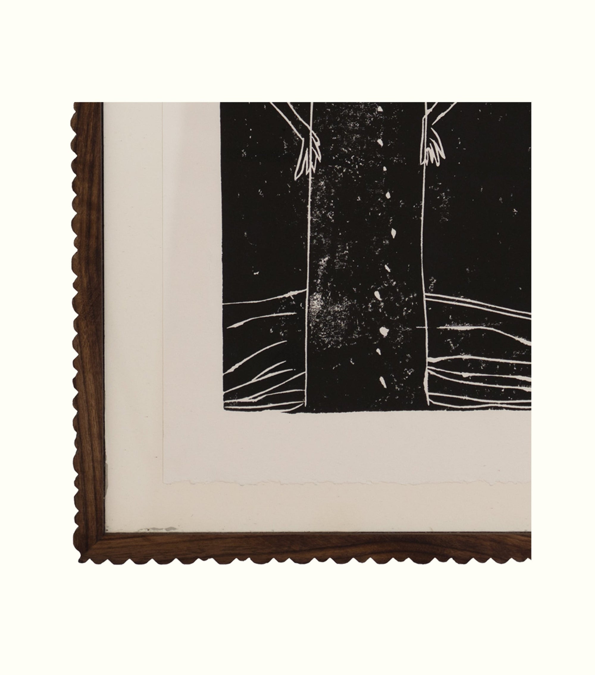 Book with a black and white illustration on a white background